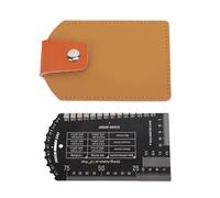 Règle de hauteur de corde de guitare, action de corde compacte, jauge polyvalente, marquages de précision, bascule multifonctionnelle en pouces et frette métrique pour guitare