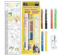 Règle de hauteur de griffonnage - Mesure de la hauteur des pour | Outil de mesure de croissance décoratif mépris pour la salle de jeux de la salle de classe