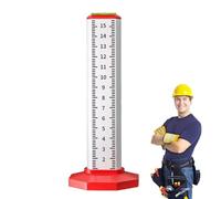 Règle de hauteur pour poser le sol - 17 x 7 x 6 cm | Règle de levage, bord droit parfait pour des mesures faciles, outil spécial de pose de carrelage, positionnement de niveau pour les hommes