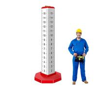 Règle de hauteur pour poser le sol - 17 x 7 x 6 cm | Règle de levage, bord droit parfait pour des mesures faciles, outil spécial de pose de carrelage, positionnement de niveau pour les hommes