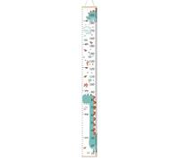 Règle de hauteur pour - Tableau mural de croissance, tableau de mesure adapté aux et aux | Design toile de pin | Suivi de la progression de la hauteur pour chambre à coucher