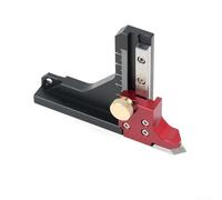 Règle de hauteur réglable pour scie à table, 0 à 60 mm, jauge de profondeur à double échelle pour le travail du bois, le bricolage et la fabrication de meubles - Alliage d'aluminium