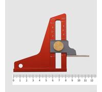 Règle de Hauteur Scie à Table 0-2 Pouces Précision | Échelle double 0-2 pouces, gravure nette, lecture pour facile, précision menuiserie, ajustement lame(B)