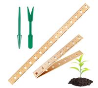 Règle de jardin - Jauge d'espacement des de 30 cm, gabarit de plantation durable | Fraise à terre de précision pour plate-bande surélevée de légumes et d'herbes