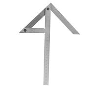 Règle de jauge de rayure à angle central en acier inoxydable, outil de recherche de centre de recherche de jauges de centrage 150x130mm pour plaque circulaire