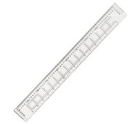 Règle de latitude et de longitude 1:50000 pour mesure de coordonnées géographiques, échelle de carte en plastique transparent avec bords biseautés, 37 cm ou 47 cm pour topographie, randonnée et