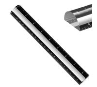 Règle de lecture grossissante en acrylique - Outil d'échelle de mesure de lentille 2X, guide de loupe transparent de 8,6 pouces, dispositif de à bord droit | Règle grossissante pour utilisatio