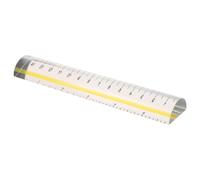 Règle de Lecture Transparente Jaune avec Loupe Acrylique Guidée | Trait de Guidage Intégré, Lecture Stable et Précise, pour Pages D’instruction, Église, Classe