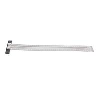 Règle de ligne en acier inoxydable, échelle de trou, traçage précis, outil de marquage de charpentier, 400 mm, production de meubles pour le travail du bois