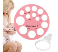 Règle De Mamelon - Sizier En Silicone Avec Souverain Doux | Cercle Pour Dimensionnement Des Brides, Outil De Dimensionnement De La Pomme De Lait Allaiter Les Nouvelles Mères, Un Dispositif De Mesure P