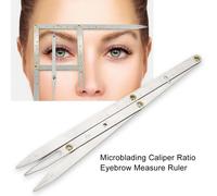 Regle De Maquillage Permanente Mesure Regle Microblading Sourcil Fa?Onnage Maquillage Tatouage Fa?Onnage Pochoir Mesure Toilettage Outil