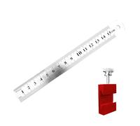 Règle de marquage à échelle multiple en acier inoxydable pour travaux de précision du travail du bois et projets de bricolage avec poignée antidérapante