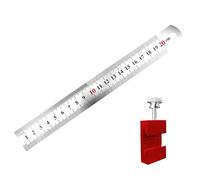 Règle de marquage à échelle multiple en acier inoxydable pour travaux de précision du travail du bois et projets de bricolage avec poignée antidérapante