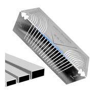 Règle de marquage d'angle et outil de marquage | Traceur en acier inoxydable à angle droit - Outil ergonomique de dessin parallèle, règle pliable à 90 degrés pour l'ingénierie de mueb