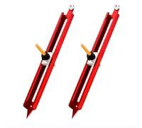 Règle de marquage de contour en alliage d'aluminium de 300 mm avec porte-stylo réglable pour le travail du bois, la mise en forme de carrelage, la coupe de tapis et la mesure d'objets irréguliers