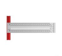 Règle de marquage de trous ultra fine en acier inoxydable, 0 25 mm d'épaisseur pour projets de menuiserie fine, dispose de petits trous et fentes pour le marquage de ligne et de point de précision