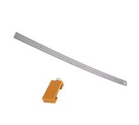 Règle de marquage dorée de 50 cm en alliage d'aluminium avec bloc de positionnement pour les professionnels du bois en aluminium instrument de marquage