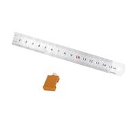 Règle de marquage dorée de 50 cm en alliage d'aluminium avec bloc de positionnement pour professionnels du bois Jauges de marquage d'or pour la menuiserie