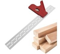 Règle de marquage du travail du bois, règle de mesure du travail du bois - Règle professionnelle pour charpentier,Règle de positionnement pour la