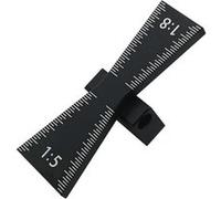 Règle de Marquage en Bois de Queue d'Aronde Wafenso Jauge de Queue d'Aronde d'Alliage d'Aluminium- 1: 5 1: 8(10*10*5cm)-Noir