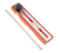 Règle de marquage rotative pour menuisiers - Base de marquage horizontale avec bulles - Positionnement multifonction - Outil de mesure - Positionnement de la fente d'armoire