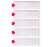 Règle de marque-pages transparente et pliable, 5 pièces, A6model | Règle de marque-pages en plastique transparent pliable, pour carnet de notes rechargeable, séparateur de classeur