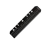 Règle de marqueur de Page en PVC, classeur, taille 6 trous, remplissage pour carnet de notes, ensemble d ' outils de mesure clair