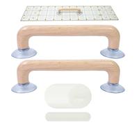 Règle de matelassage avec poignée à ventouse - Double prise en main antidérapante - Outil de coupe de tissu | Pour la de, les projets de, les adultes, les débutants, les