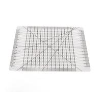 Règle de Matelassage en Acrylique, Ligne de Grille Noire, Règle de Repassage Transparente, Règle de Coupe Multifonction avec échelle Précise pour la Couture, les Travaux D'aiguille