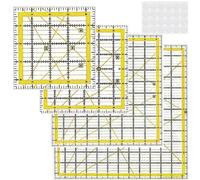 Règle de matelassage professionnelle en acrylique avec marquages de mesure, modèles patchwork pour la découpe de tissu, projet de couture, modèles de couture