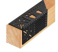 Règle de menuiserie 3D multi-angle - équerre T 45° 90° | outil de mesure ABS avec échelle précise et 9 trous | règle de marquage bois bricolage menuisier