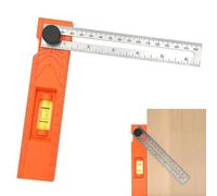 Règle De Menuiserie - 6,57x1,46 Pouces En Acier Inoxydable Gauge De Règle Pour Le Travail Du Bois | Crayon | Gadget De Poignée Non Glissée À Tête Rotative Pour La Construction De Positionnement De Mes
