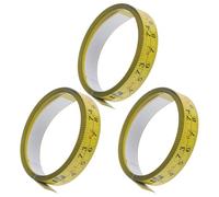 Règle de Menuiserie Adhésive en Acier Carbone, Métrique et -saxonne | Marquages Clairs, Visibilité Renforcée, Jaune, pour Travail du Bois, Différentes Applications