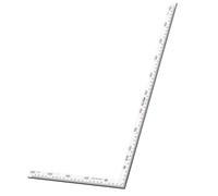 Règle de menuiserie carrée en acier inoxydable avec échelle gravée pour vérification à 90 degrés et traçage de mise en page Règle de charpentier double face
