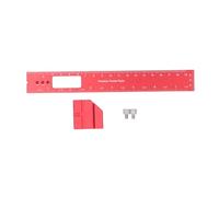 Règle de menuiserie de 8 pouces, outil de traçage et de mesure en alliage d’aluminium avec butée coulissante réglable, règle de marquage de précision pour la fabrication d’armoires