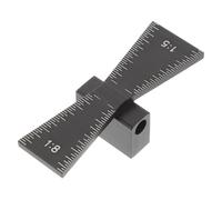 Règle de Menuiserie en Aluminium Noir, Gabarit Queue D'aronde