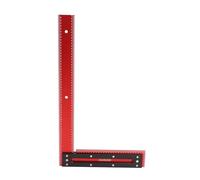 Règle de menuiserie en forme de L, équerre de charpentier pour marquer avec précision des angles de 90 degrés, équerre en L en alliage d’aluminium anodisé avec des graduations