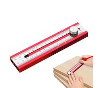 Règle de menuiserie Trasernik avec niveau à bulle | Règle de dessin pour plaques de plâtre, routage, squelette, montage de lattes, menuiserie, garage, atelier