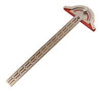 Règle de menuisier 2 en 1 avec rapporteur d’angle réglable, détecteur d’angle, règle bord en acier inoxydable 15 in / 38,1 cm, graduation laser pour marquage, mesure et traçage sur chantier