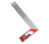 Règle de menuisier 300mm Alliage Aluminium Règle de menuisier | Acier pour robuste, niveau double intégré, alu, 250mm compact, pour idéal petits espaces(300mm)