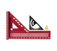 Règle de menuisier d'angle d'angle : précision de précision portable | Outil de rédaction et de menuiserie professionnel avec pouces et marques métriques Ingénieur Compact Ingénieur pour mesurer, dis