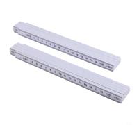 Règle de Mesure 2 Mètres 10 Sections Plastique pour robuste Règle | Plastique ABS incassable, 2 mètres étendus, pour idéal menuiserie, pliage 10 sections, pour robuste durable
