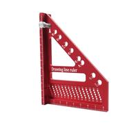 Règle de mesure 3D - Règle en en aluminium, triangle de charpentier | Triangle de haute précision Scriber, outil de mise en page de précision pour les projets d'ingénierie Dessin 22,5 à 90 deg