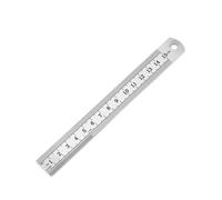 Règle De Mesure À Double Face En Acier Inoxydable, Échelle Métallique, Fournitures De Papeterie De Bureau D'Apprentissage, Outils À Main De Mesure