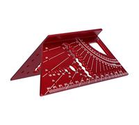 Règle de mesure carrée pour le travail du bois, outil de mesure d’angles en mitre 3D en alliage d’aluminium pour des coupes à 45 et 90 degrés, échelle gravée au avec guide de