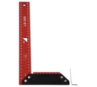 Règle de mesure d'angle de charpentier équerre de charpentier 4590 degrés en aluminium Caractéristiques règle multi-angles combinaison équerre encadrement (300 mm)
