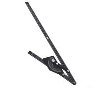 Règle de mesure d'angle en aluminium pour un travail efficace du bois - Balance claire et précise pour une référence rapide