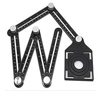 Règle de mesure d'angle - Règle multi-angles - Facile à mesurer - Pour bricoleurs, bricoleurs, charpentiers, carreaux, artisans