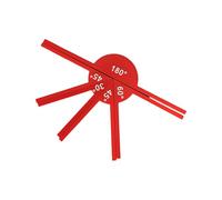 Règle de mesure d'angles professionnelle multifonction Rapporteur d'angles Outil mathématiques Outil d'enseignement mathématique pour le dessin technique Mesureur d'angle