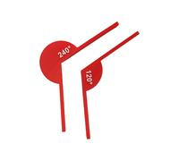 Règle de mesure d'angles professionnelle multifonction Rapporteur d'angles Outil mathématiques Outil d'enseignement mathématique pour le dessin technique Mesureur d'angle